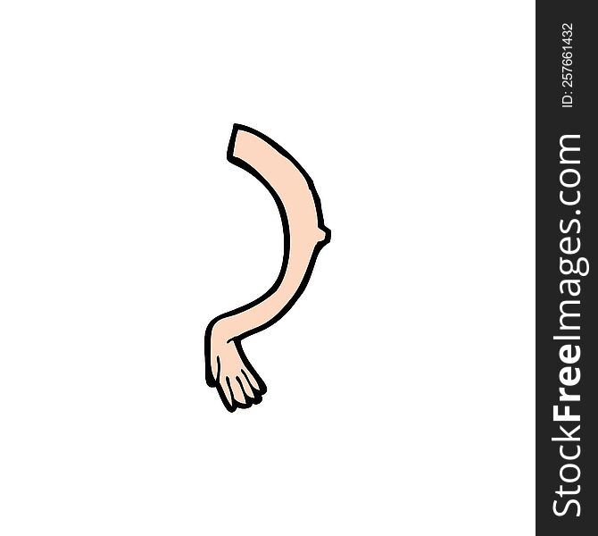 cartoon arm