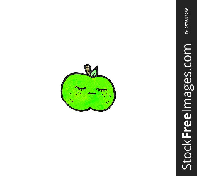 cute cartoon apple