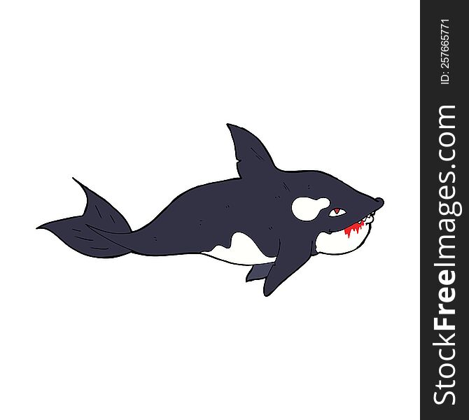 cartoon killer whale