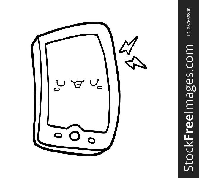 cute cartoon mobile phone
