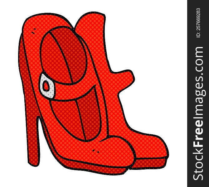 Cartoon High Heeled Shoes