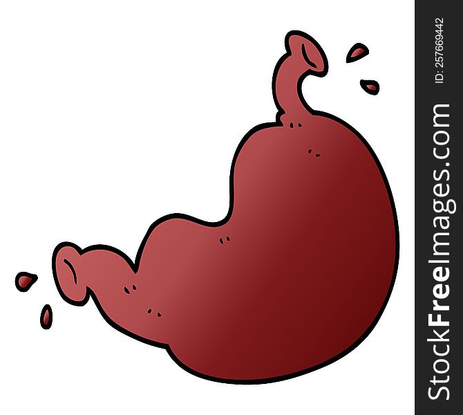 cartoon doodle human organ