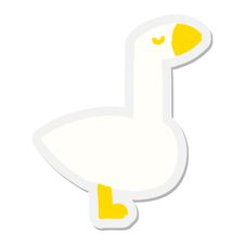 Proud Goose Sticker Royalty Free Stock Photo