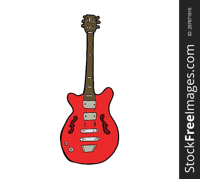 Cartoon Electric Guitar