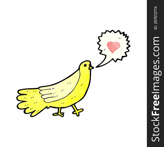 Cartoon Love Bird