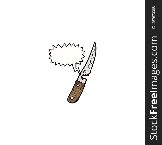 knife cartoon character