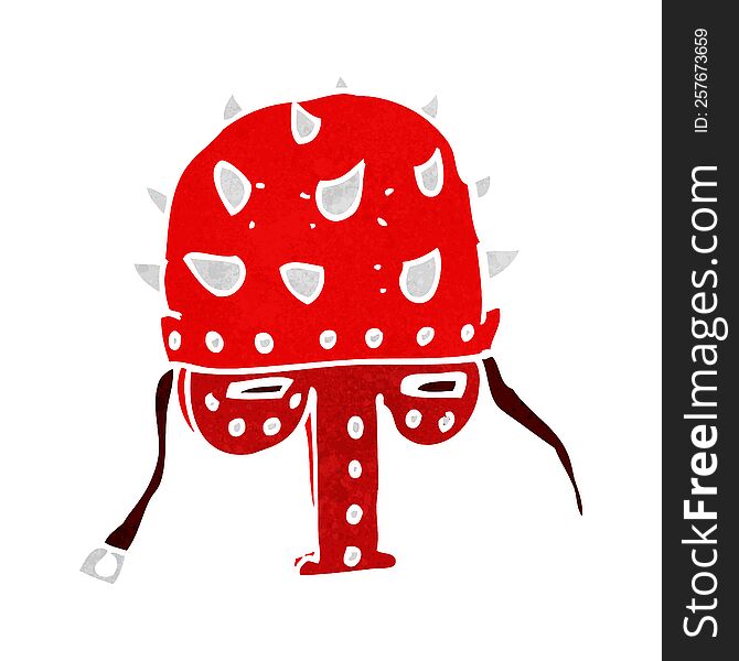 cartoon spiked helmet