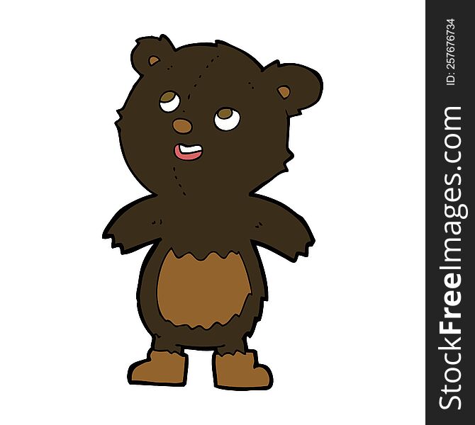 cartoon black bear