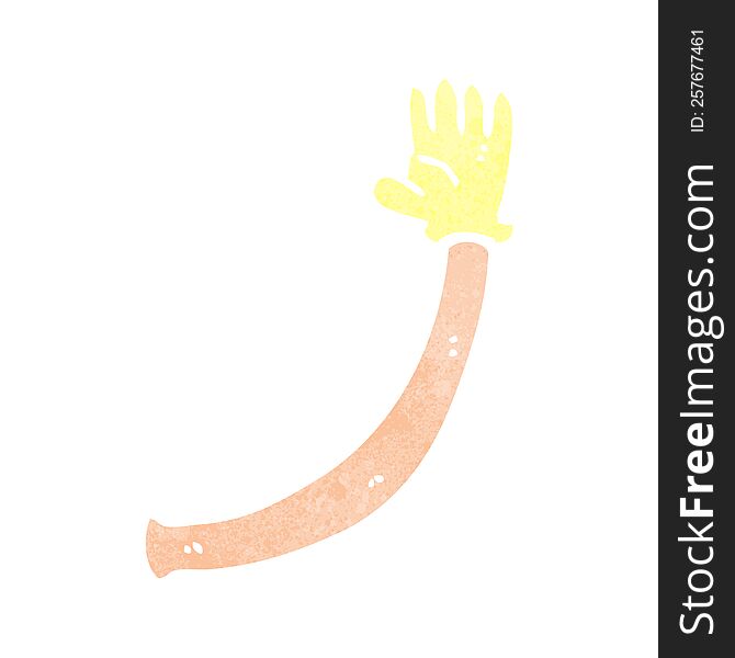 Cartoon Arm With Rubber Glove