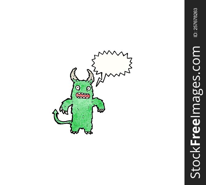 shouting monster cartoon