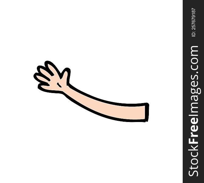 cartoon arm