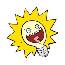 Cartoon Lightbulb Stock Image Cartoon Lightbulb Stock Image