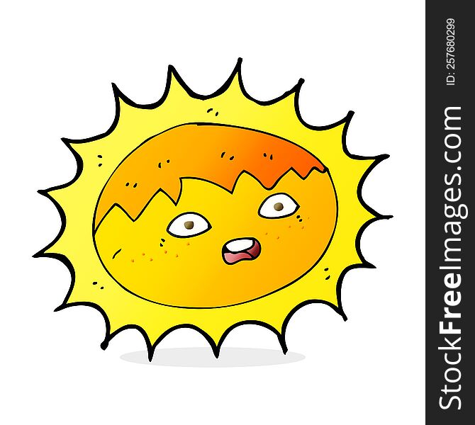 cartoon sun