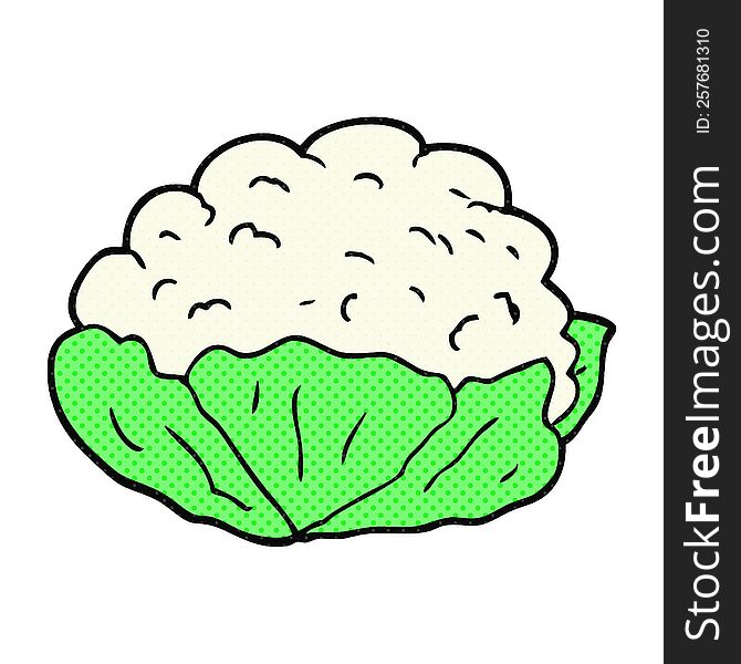 cartoon cauliflower