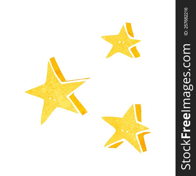 Retro Cartoon Decorative Doodle Stars