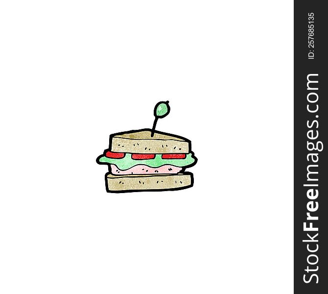 cartoon sandwich