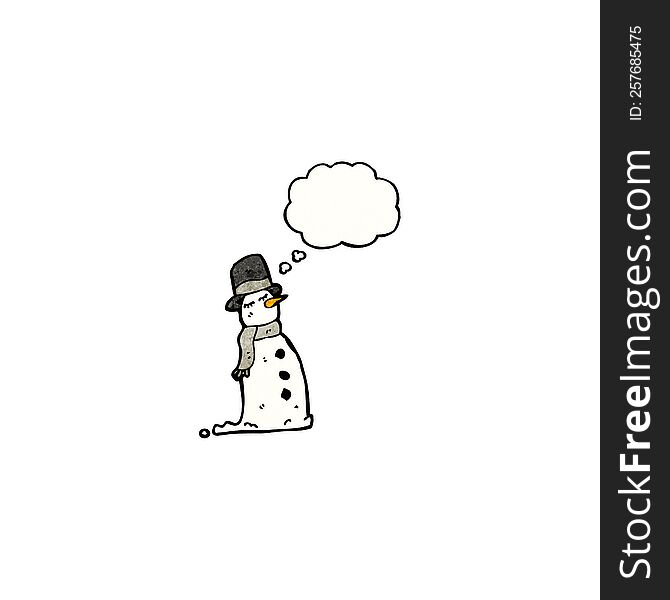 cartoon snowman