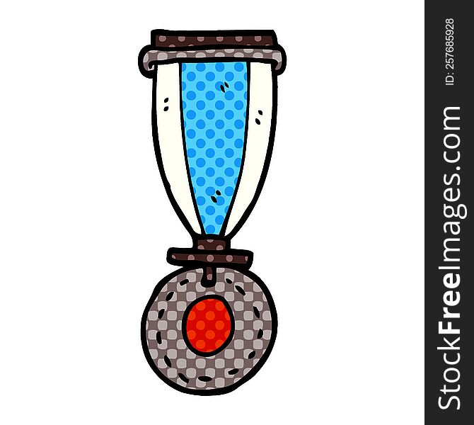 cartoon doodle medal