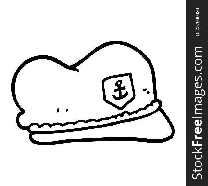 cartoon sailor hat