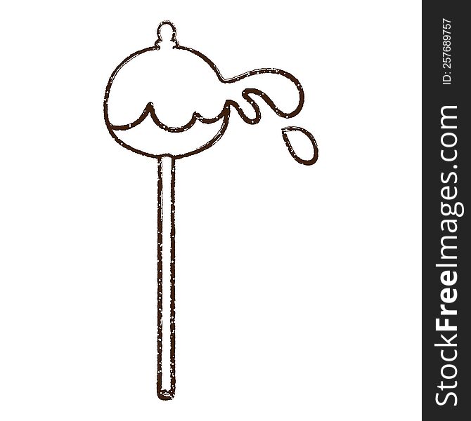 Lollipop Charcoal Drawing
