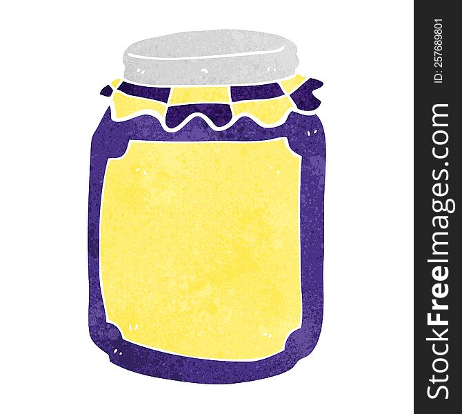 cartoon jar of jam