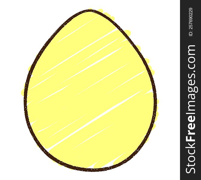 Egg Chalk Drawing