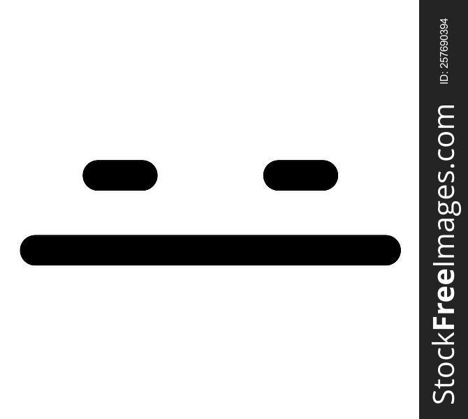 simple blank expression face icon