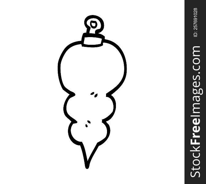 line drawing cartoon xmas decoration