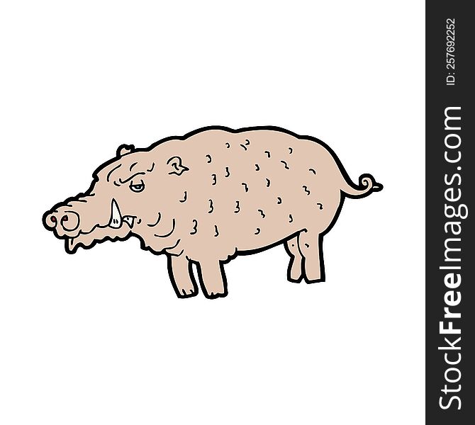 cartoon hog