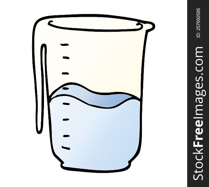 cartoon doodle jug