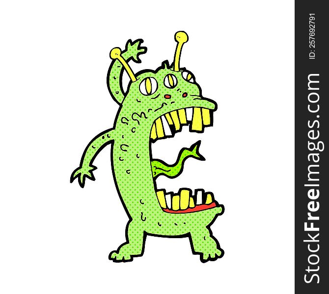 Cartoon Crazy Monster