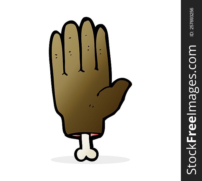 Cartoon Severed Hand