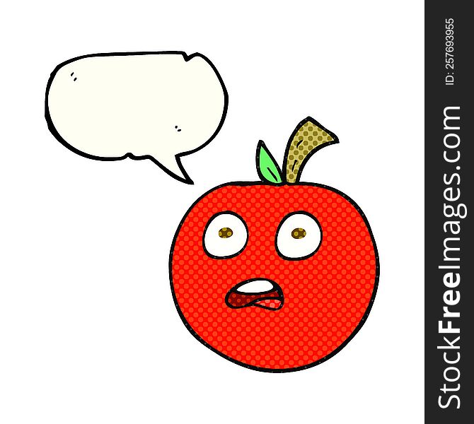 Comic Book Speech Bubble Cartoon Tomato