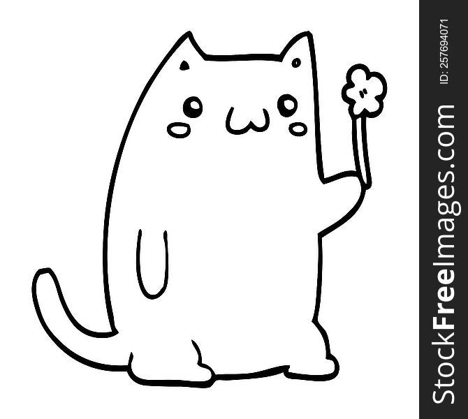 Cute Cartoon Cat