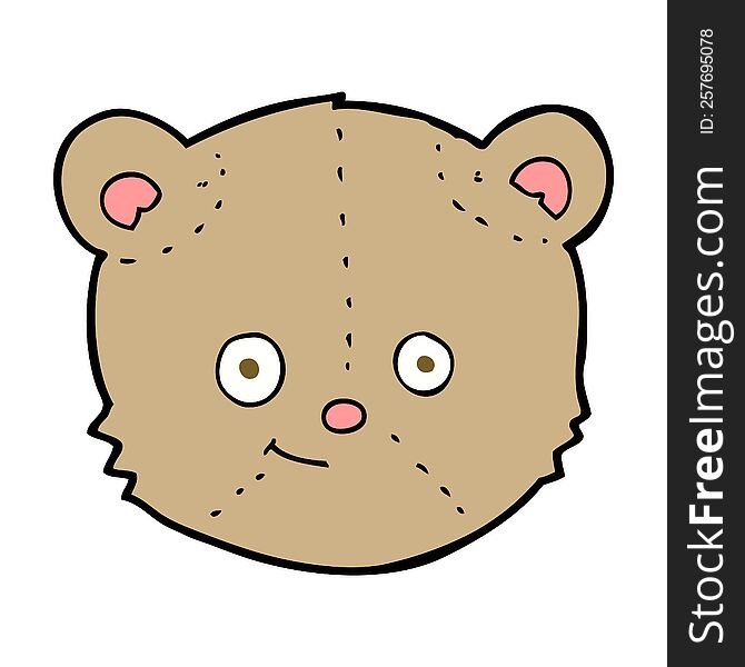 cartoon teddy bear head