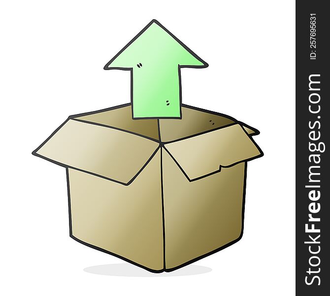 Cartoon Unpacking A Box