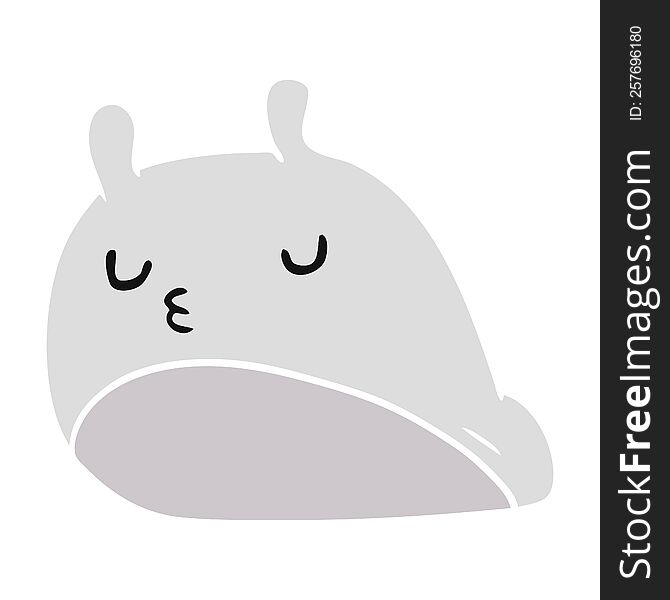 Cartoon Kawaii Fat Cute Slug