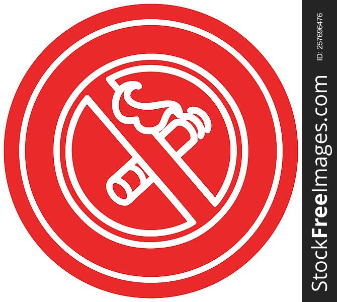 No Smoking Circular Icon