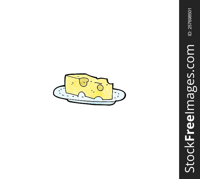 cheese on plate cartoon