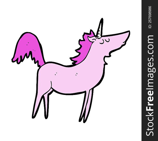 cartoon unicorn