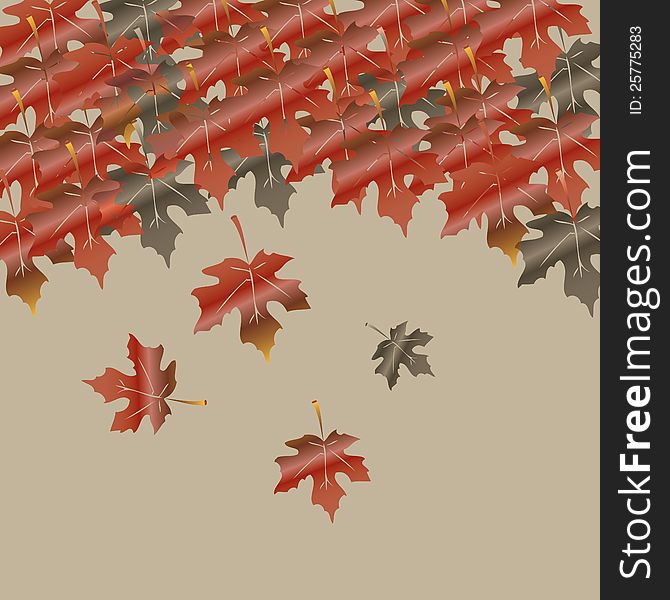 Abstract autumn vector background.Vector