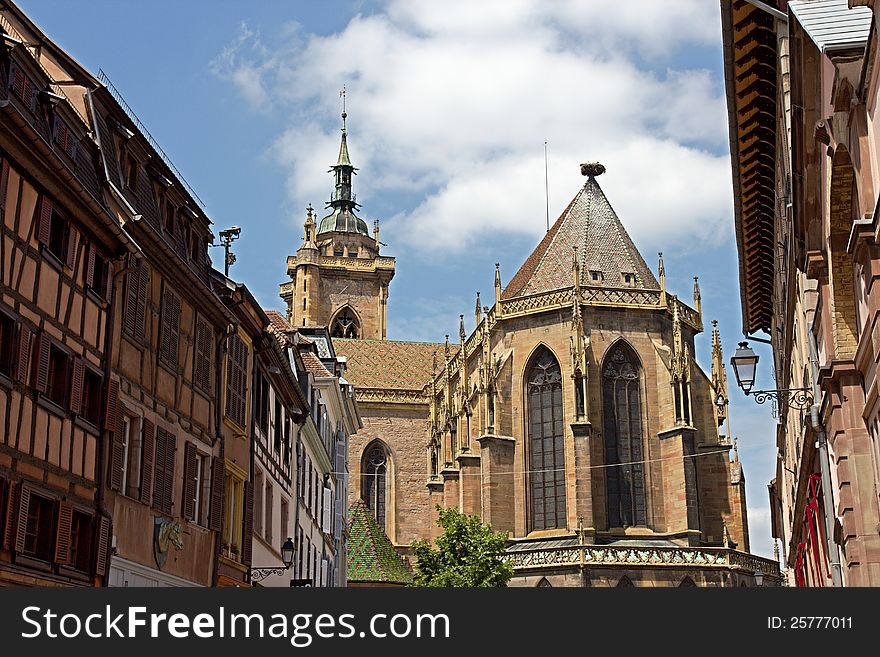 The Eglise Saint-Martin (St. Martin church) is the main church and principal Gothic monument of Colmar,. The Eglise Saint-Martin (St. Martin church) is the main church and principal Gothic monument of Colmar,