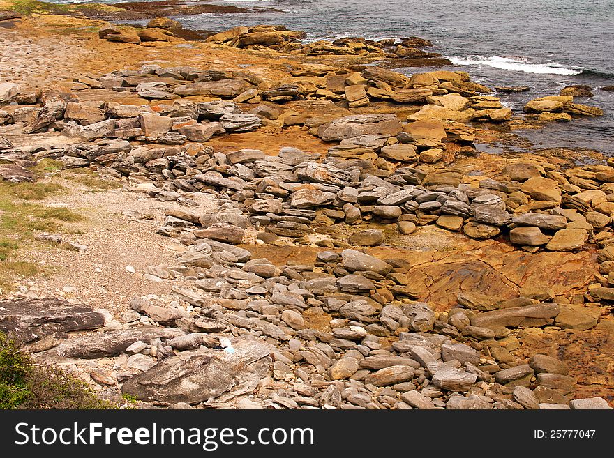 Natural, undeveloped coastline around Sydney, Australia. Natural, undeveloped coastline around Sydney, Australia
