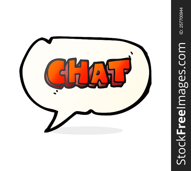 Speech Bubble Cartoon Chat Symbol