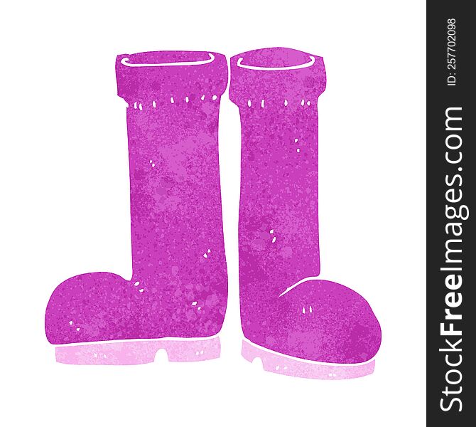 cartoon rubber boots