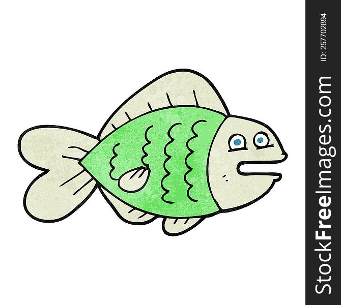 Retro Cartoon Funny Fish