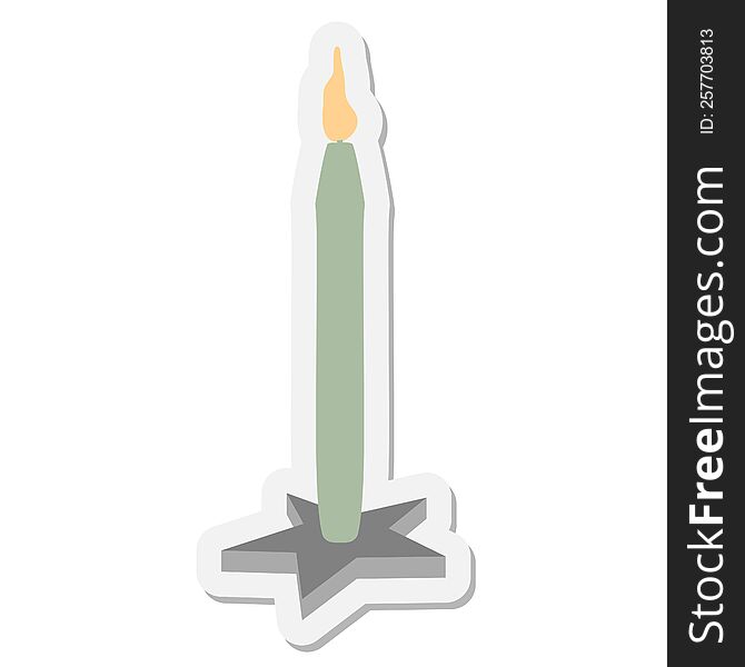 candle sticker