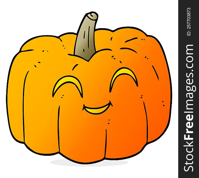 freehand drawn cartoon halloween pumpkin