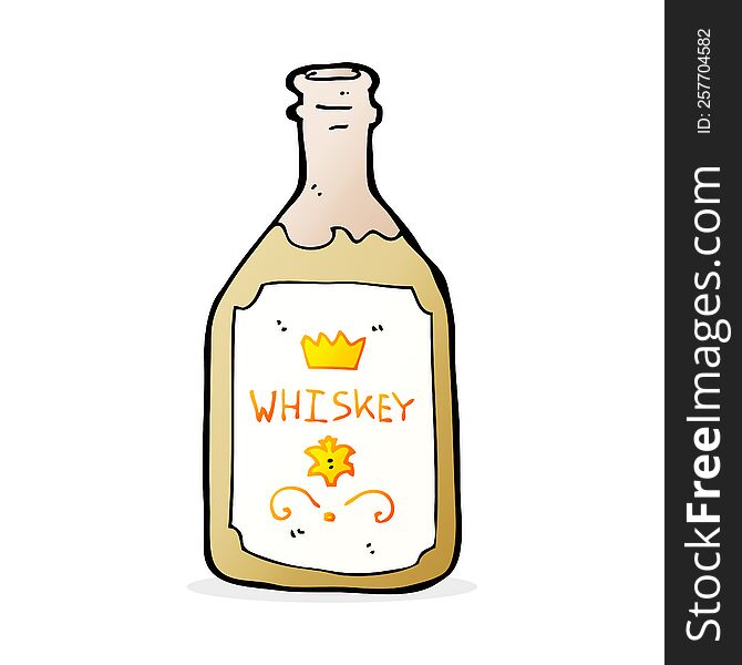 cartoon whiskey bottle