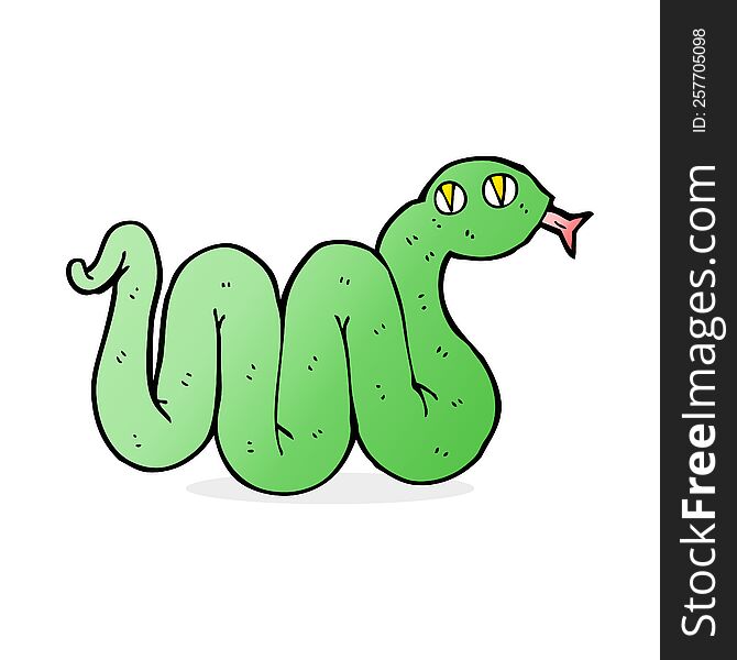 funny cartoon snake